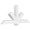 Ekena Millwork Kennewick Architectural Grade PVC Gable Bracket, 72"W x 33"H x 6"D x 6"F, 11/12 Pitch GBP072X33X0606KEN00 - alternate 1
